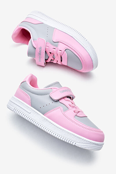 Tonny Black Παιδικά Unisex Ice Pink Thermo Sole Velcro Λαστιχένια κορδόνια αθ...