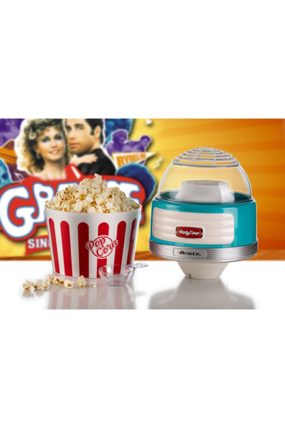 ARIETE 1100W Party Time Compact and Durable Hot Air Retro Popcorn Maker 600g