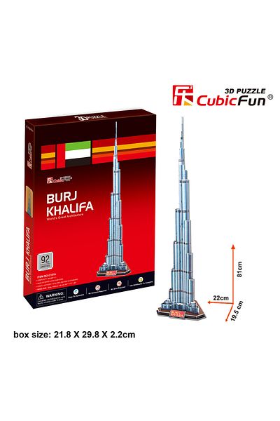 Cubic Fun 3D Puzzle Burj Khalifa- 92 Pieces