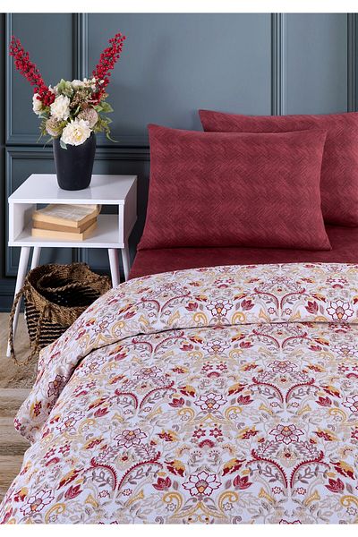 Evim Soren Single Pique Set - 160X230 cm Royan & Claret Red