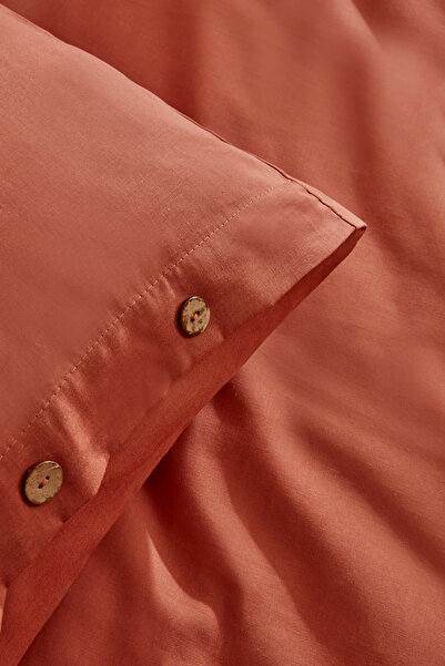 Karaca Home Single 100% Cotton Duvet Cover Set - Terracota