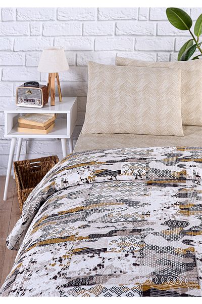 Evim Beige Soren Double Pique Set 200X230 cm