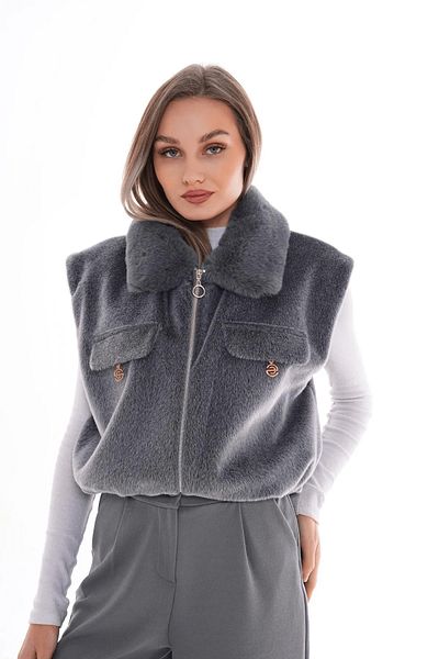 İKLİM LİFE Collar Fur Short Vest