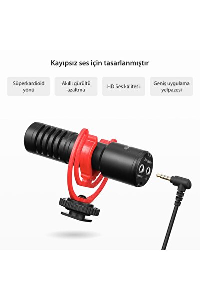 BOYA BY-MM1+ Condenser Shotgun Mikrofon