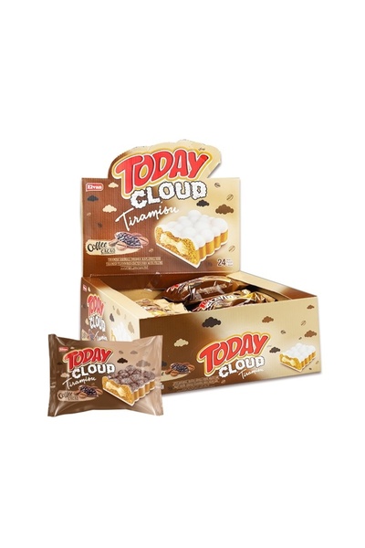 Elvan اليوم سحابة 40 غرام. تيراميك كيك - 24 قطعة (علبة واحدة)