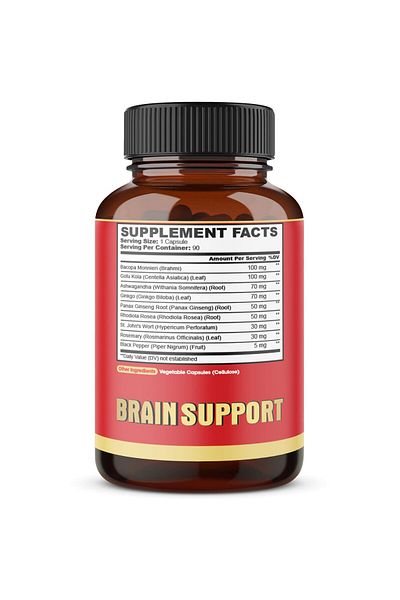 agobi 9in1 Brain Support - Ashwagandha, Gotu Kola, Bacopa Monnieri - 90 Capsules - 3-Month Supply