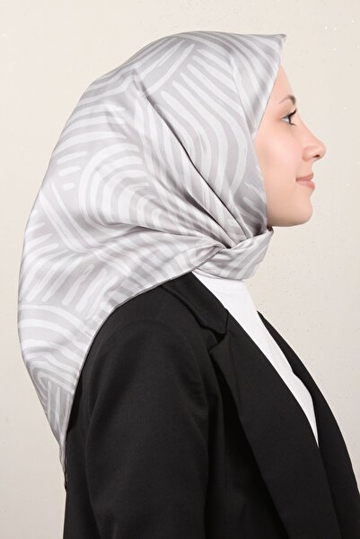 Belli Twil İpek Eşarp 4010-81 Gri