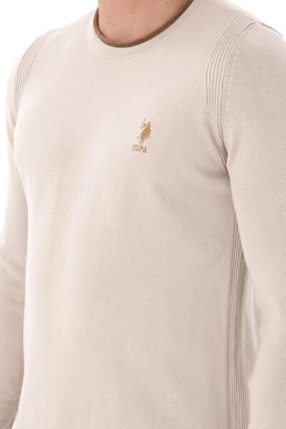 U.S. Polo Assn. Férfi Stone Melange pulóver