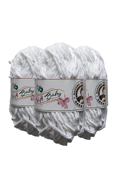 Ören Bayan 501 3 Τεμάχια Ören Soft Baby Velvet Πλεκτό νήμα