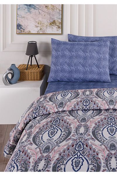 Evim Morella Navy Blue Pink Soren Σετ Πικέ Μονό 160x230 cm