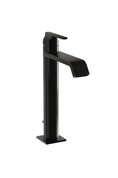 VitrA Baterie lavoar baie cu maner pentru lavoar tip bol cu ventil pop-up, negru lucios