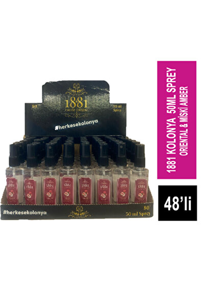 1881 Kolonya 50 ml Sprey Oriental & Miski Amber 48'li Paket