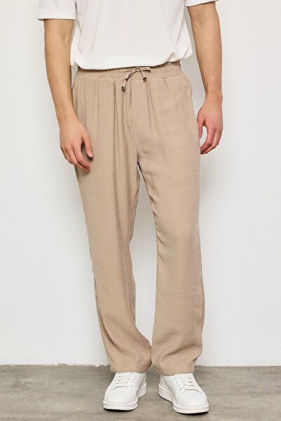 MADZEYMODA Ανδρικό φαρδύ παντελόνι Premium με ελαστική μέση βιζόν LS-23095