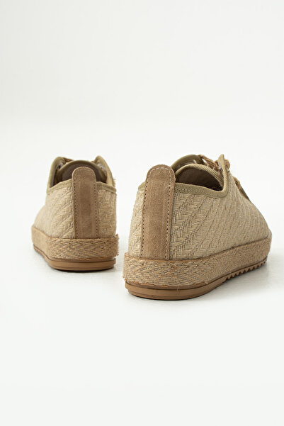 DUXAL SHOES Gabriella Hasır Bağcık Detaylı Kadın Espadril Sneaker