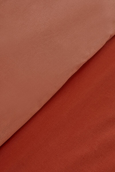 Karaca Home Single 100% Cotton Duvet Cover Set - Terracota