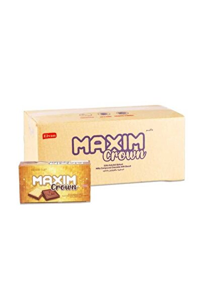 Elvan Maxim Crown Kakaolu Bisküvi 10 Gr. 24lü 6 Paket (1 KOLİ)