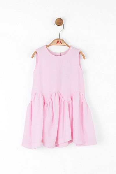 NK 01-04 Years Old Baby Girl Pink Candy Dress - Pink
