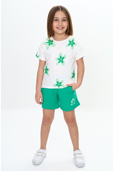 Toontoy Σετ Κοριτσίστικο Garni Flower με τύπωμα με σορτς