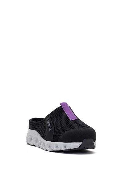 KİNG PAOLO Women's Memory Foam Sabo Slippers - King Paolo H5204 Black