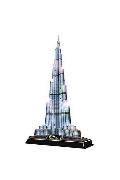 Cubic Fun 3D Puzzle Burj Khalifa - 136 Pieces with Battery Operated