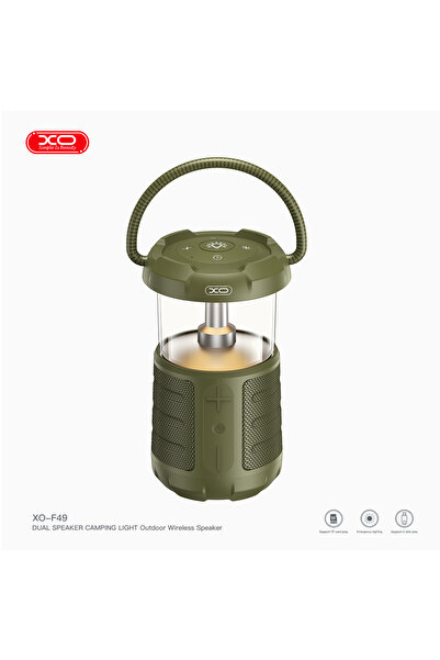Xo F49 Outdoor Kablosuz Bluetooth Hoparlör | Kamp Işığı | 3600 mAh | Çift Hop...
