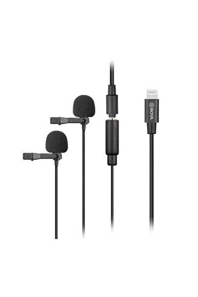 BOYA BY-M2D Lisanslı Iphone İkili Yaka Mikrofonu