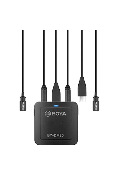 BOYA BY-DM20 Pc Telefon İkili Yaka Mikrofonu Kit