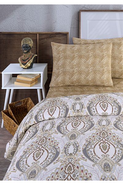 Evim Soren Double Pique Set 200x230 Cm Morella Beige Blue