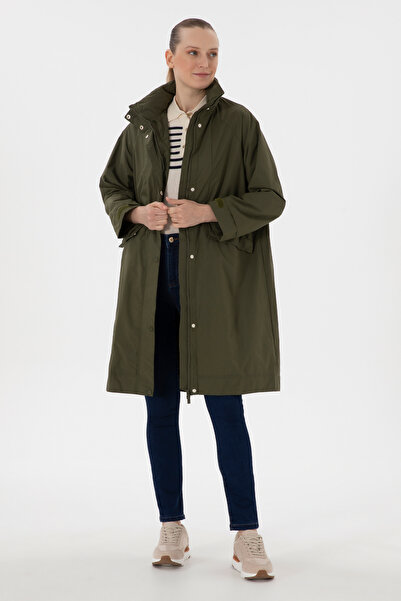 U.S. Polo Assn. Kadın Koyu Haki Trençkot 50299143-VR111