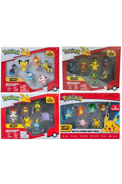 Pokemon Battle Figure Multi 6Pack - Assorted