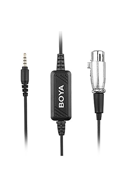 BOYA BY-BCA6 XLR Mikrofon Telefon Bağlantı Kablosu