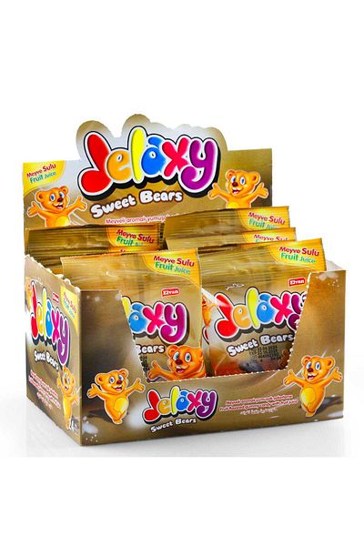 Elvan Jelaxy Teddy Bear 20 Gr. 24 Pieces (1 Box)