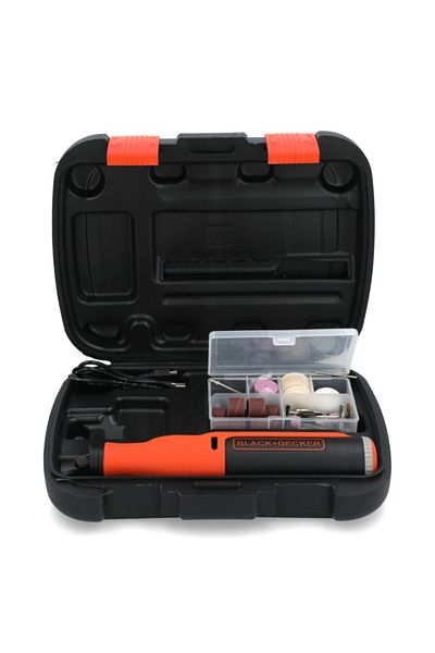 Black&Decker مجموعة أدوات متعددة الاستخدامات دوارة لاسلكية مكونة من 52 قطعة