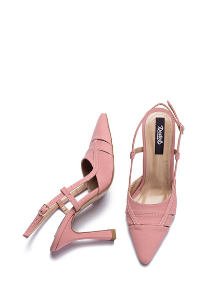 Dedos 7405 Kadın Önü Kapalı Sivri Burun Topuklu Ayakkabı