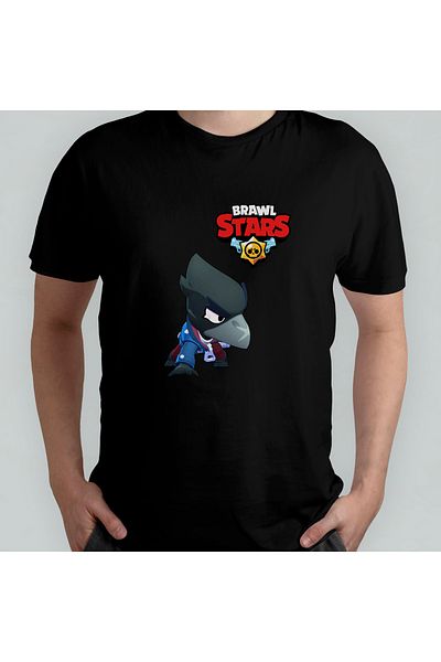 Pixxa Μπλουζάκι Brawl Stars Crow 100% βαμβακερό με λαιμόκοψη μοντέλο 1