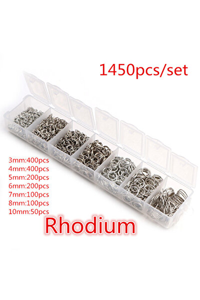 Choice مجموعة مكونة من 1450 قطعة من الروديوم، صندوق مجموعة واحدة 3 4 5 6 7 8 ...