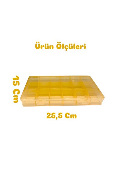 Bayev Orange Orange 2 Pieces 18 Compartment Jewelry Box - Buckle Ring and Drawer Organizer Box