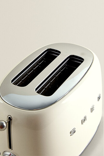 SMEG 50's Style Retro Krem Ekmek Kızartma Makinesi 2x1 Tsf01creu