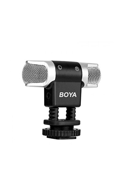 BOYA BY-MM3 Çift Kafa Mini Stereo Mikrofon