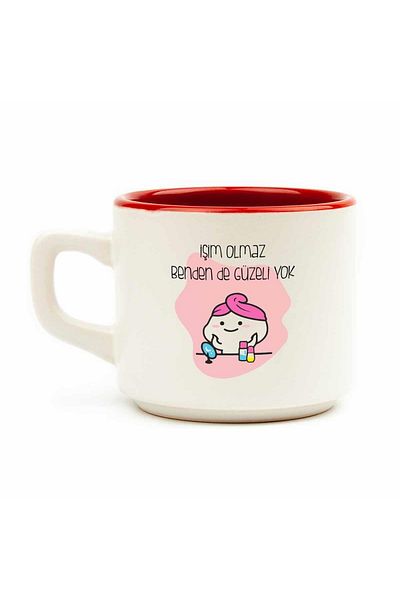 PALTO TASARIM I Don't Have A Job, No Beauty From Me White Venus Mug - Gift Ceramic Mug