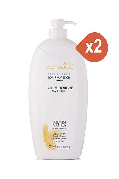 BYPHASSE Gel De Dus 2000ml Floare De Vanilie X 2