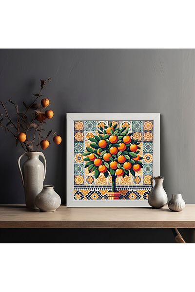HOMEPACK Single Wooden Framed Painting One Piece Poster Painting Ktc/037