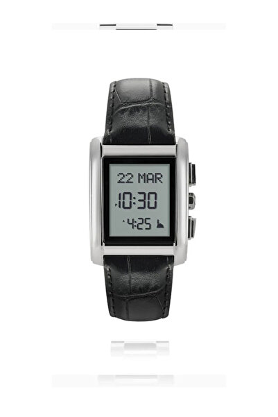 ALFAJR ساعة الفجر ديلكس مربع مقاوة للكدمات والخدووش مصنوعه من الستيل النقي