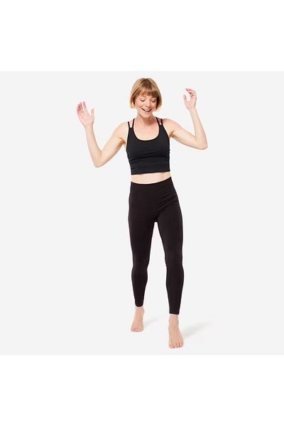 Decathlon Multi-Strap Crop Sports Bra - Light Support - Black