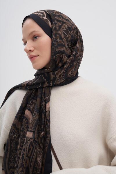 carell Harmony Milk Coffee Early Silk Σάλι