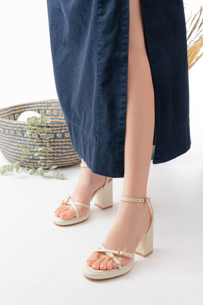 Egepass Elegant Comfort Thick Heel Evening Dress Stylish Night Women Platform