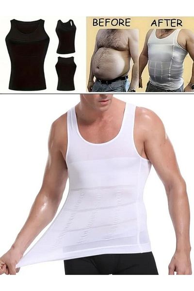 Momslab Men's Belly, Body and Chest Gathering Men's Corset Undershirt