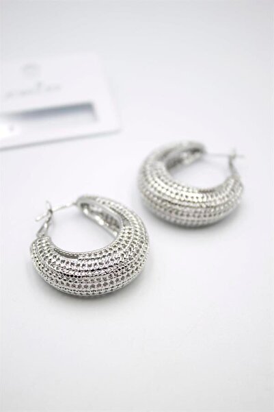 MENESSA Telkari Halka Küpe - Gümüş