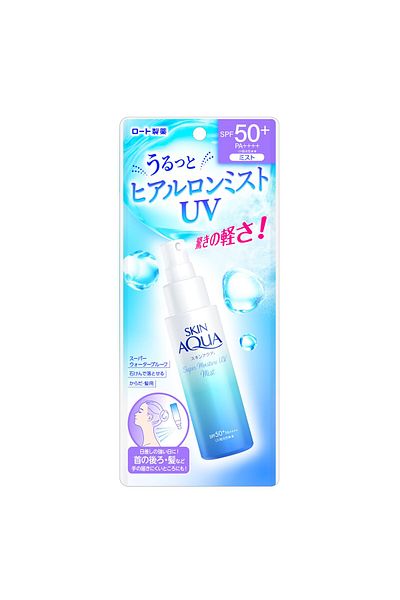 SKIN AQUA Super Moisture UV Mist 2.1 fl oz (60 ml (Hyaluronic Acid Formulated UV, SPF50+ PA+++)