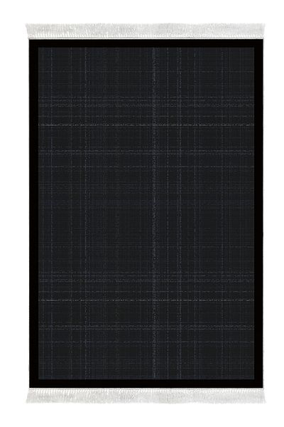 Alanur Home Αντιολισθητική βάση Djt Σετ Τουαλέτας Star Cotton με κρόσσια υφαντό σχέδιο E5007